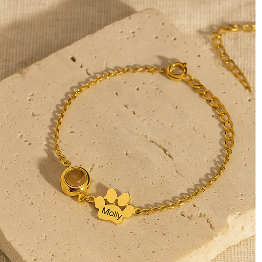 Pulsera huella con nombre y foto - Eterna Huella