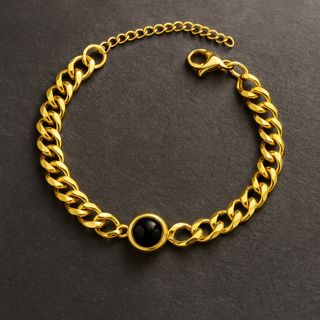Pulsera para hombre con foto personalizada - Eterna Huella