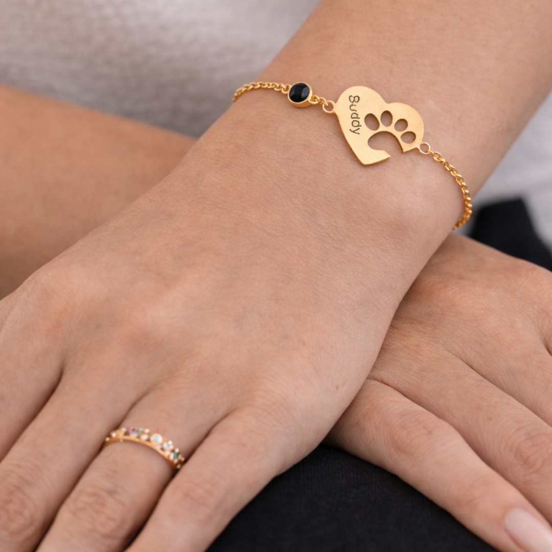 Pulsera corazón Huella con foto proyectada - Eterna Huella