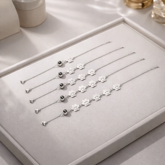 Pulsera varias huellas con foto y nombre - Eterna Huella