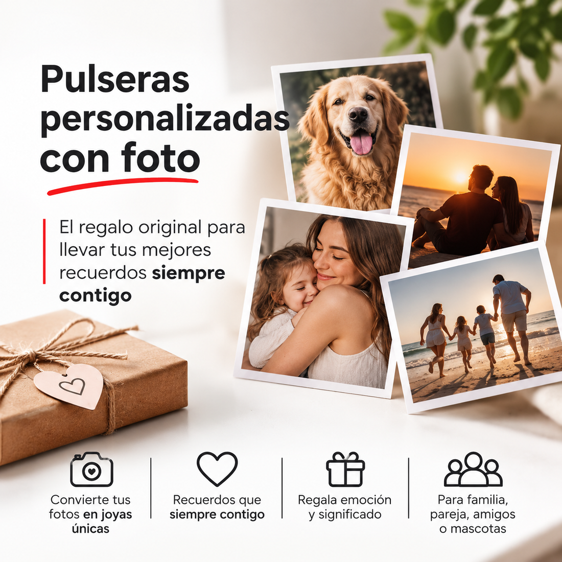 Pulseras personalizadas con foto: el regalo original para llevar tus mejores recuerdos siempre contigo