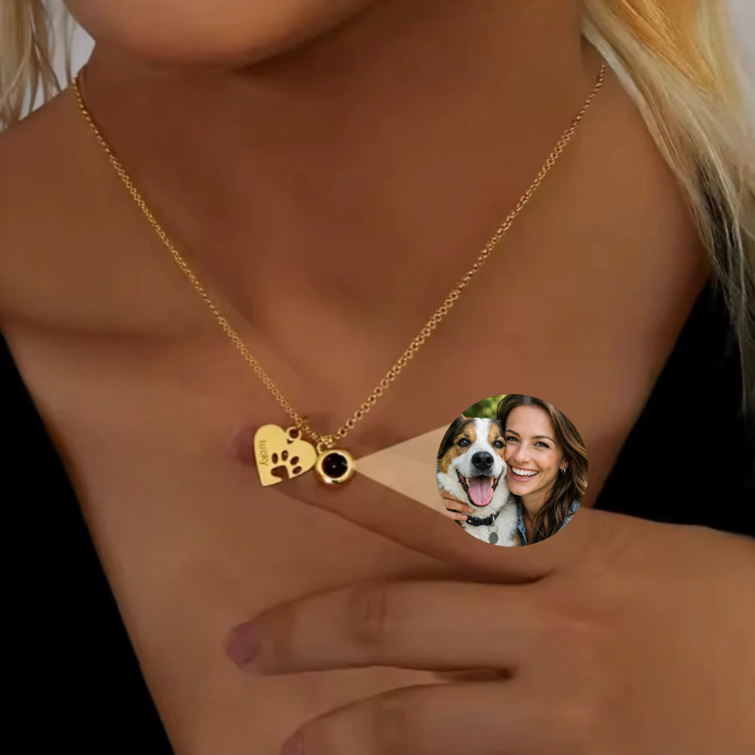 Collar personalizado con foto dentro y nombre – Pulsera con imagen grabada original