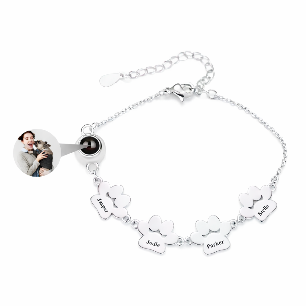 Pulsera varias huellas con foto y nombre - Eterna Huella