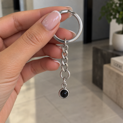 Llavero esfera con foto personalizada
