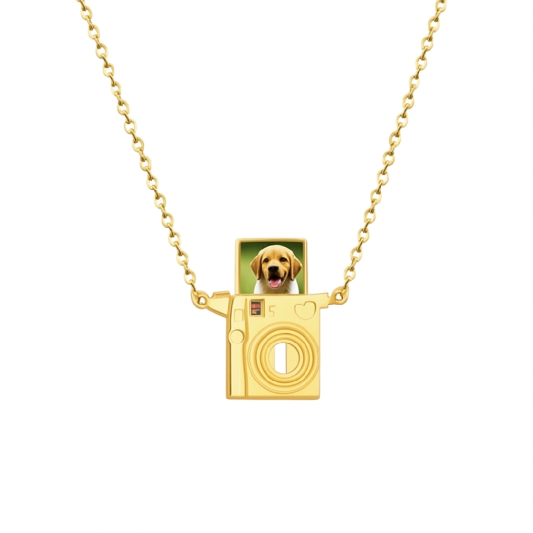 Collar cámara con foto personalizada - Eterna Huella