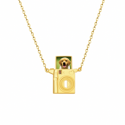 Collar cámara con foto personalizada - Eterna Huella