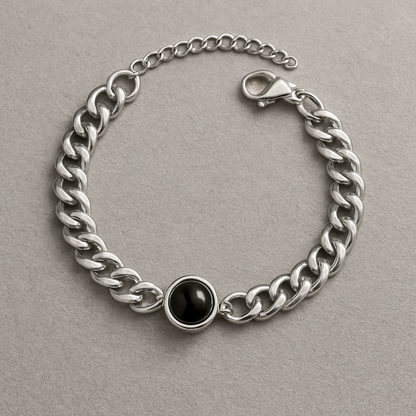 Pulsera para hombre con foto personalizada - Eterna Huella