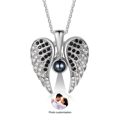 Collar alas de ángel con foto personalizada - Eterna Huella