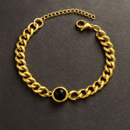 Pulsera para hombre con foto personalizada - Eterna Huella