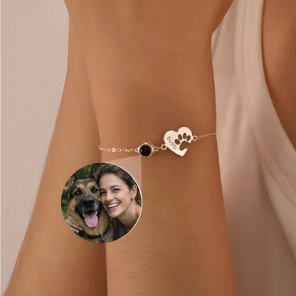 Pulsera corazón Huella con foto proyectada - Eterna Huella