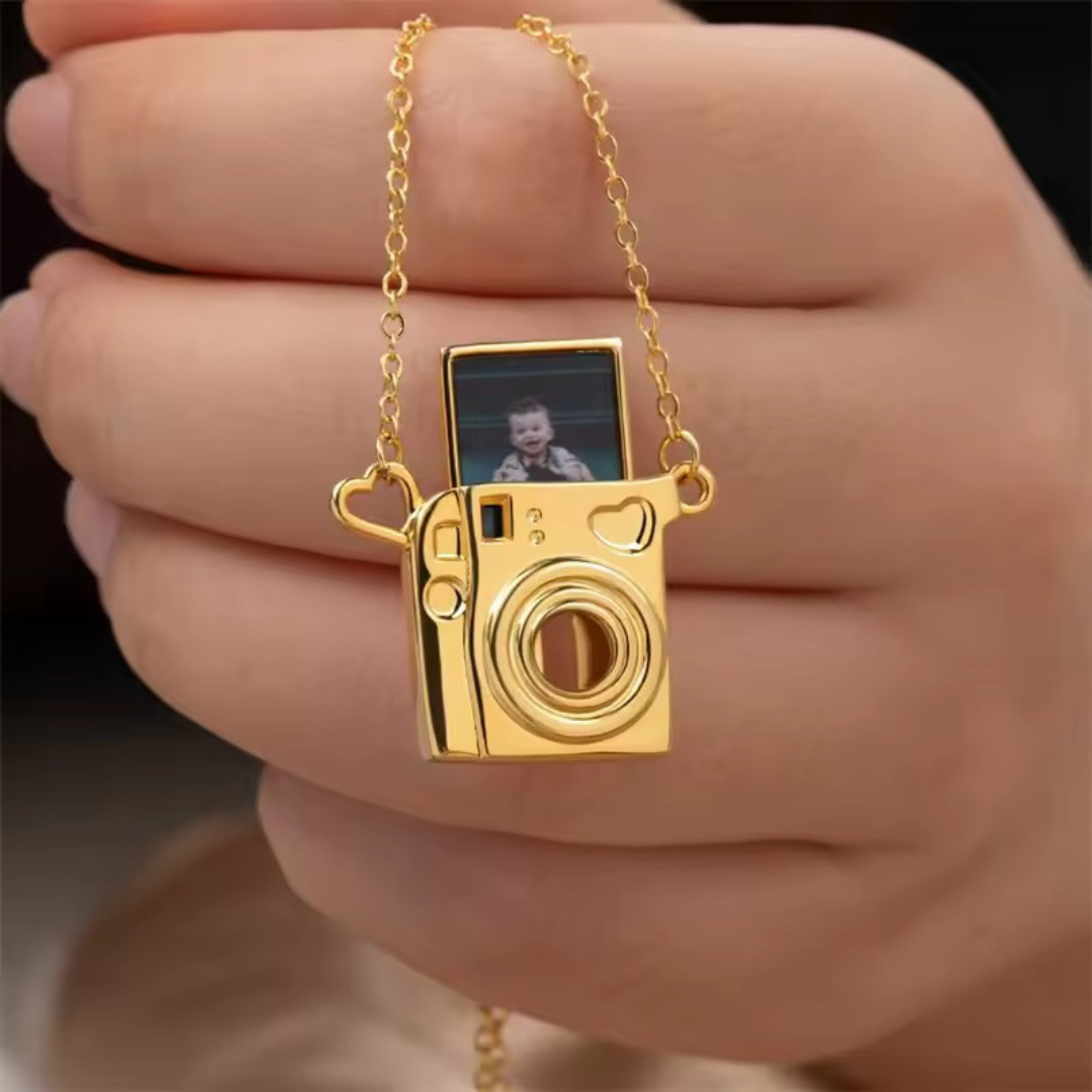 Collar cámara con foto personalizada - Eterna Huella