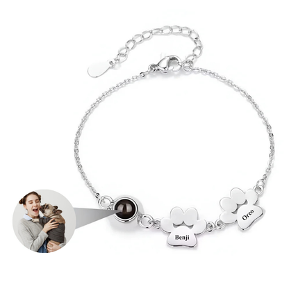 Pulsera varias huellas con foto y nombre - Eterna Huella