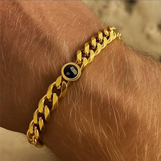 Pulsera para hombre con foto personalizada - Eterna Huella