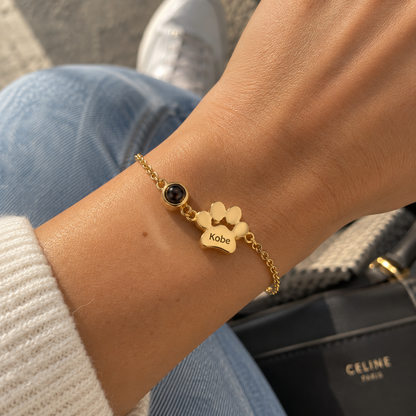 Pulsera huella con nombre y foto