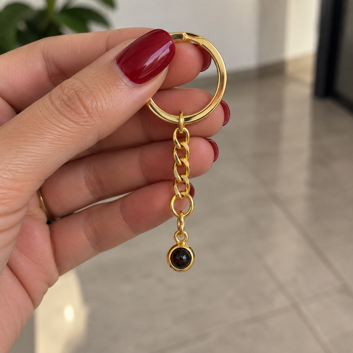 Llavero esfera con foto personalizada