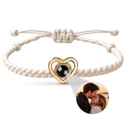 Pulsera corazón con foto personalizada