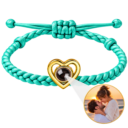 Pulsera corazón con foto personalizada