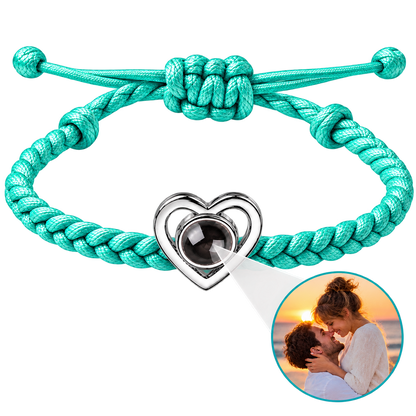 Pulsera corazón con foto personalizada
