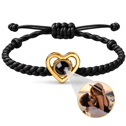 Pulsera corazón con foto personalizada