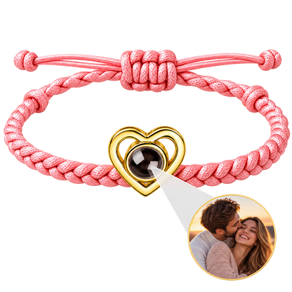 Pulsera corazón con foto personalizada
