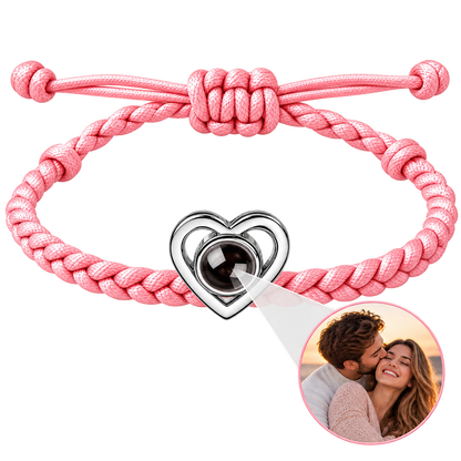 Pulsera corazón con foto personalizada